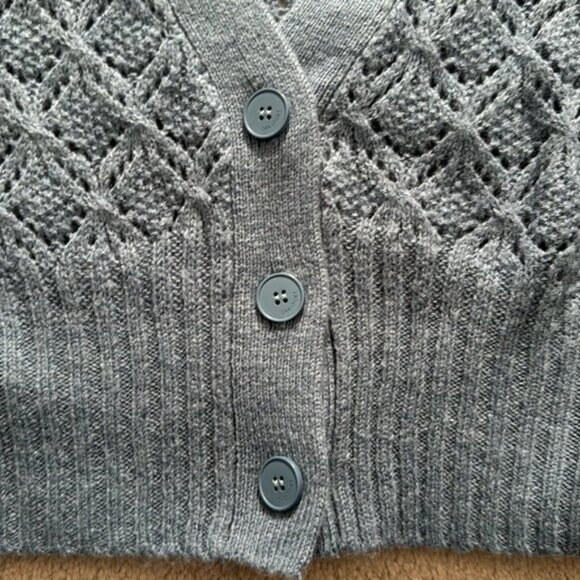 Oak Fort Cropped Ribbed Cardigan - Picture 3 of 6